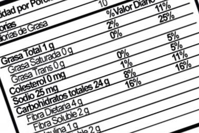 tabla nutricional